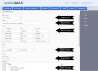 LandlordMax Property Management Software Screenshot: Custom Reports