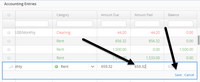 LandlordMax Property Management Software Screenshot: Table Editing