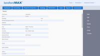 LandlordMax Property Management Software Screenshot: Tenants